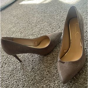Jessica Simpson Metallic Heel Pumps